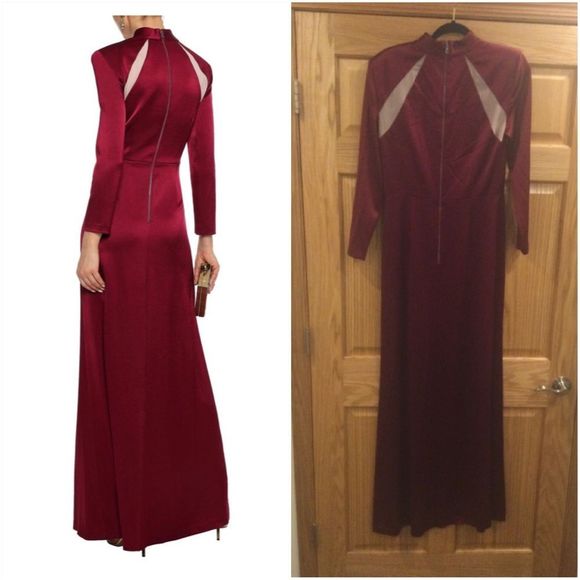 Alice + Olivia long Dress Bordeaux - Picture 14 of 14